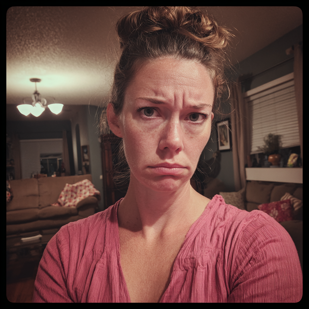 An angry woman standing in a living room | Source: No source