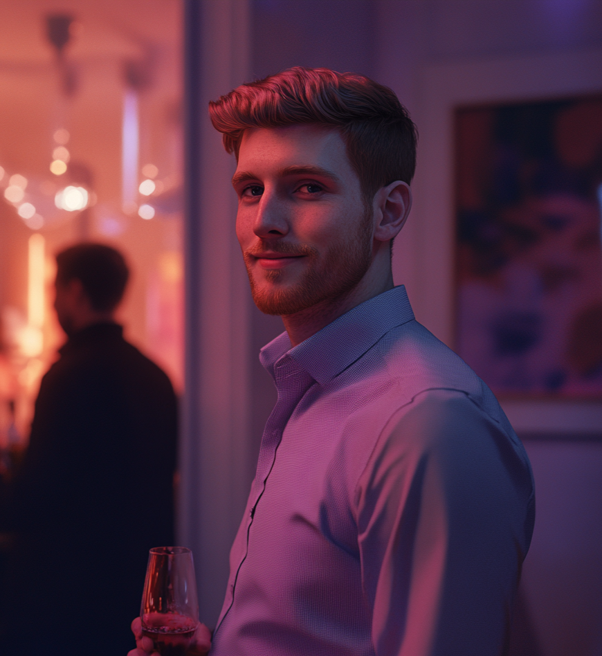 A man standing in a party | Source: no source