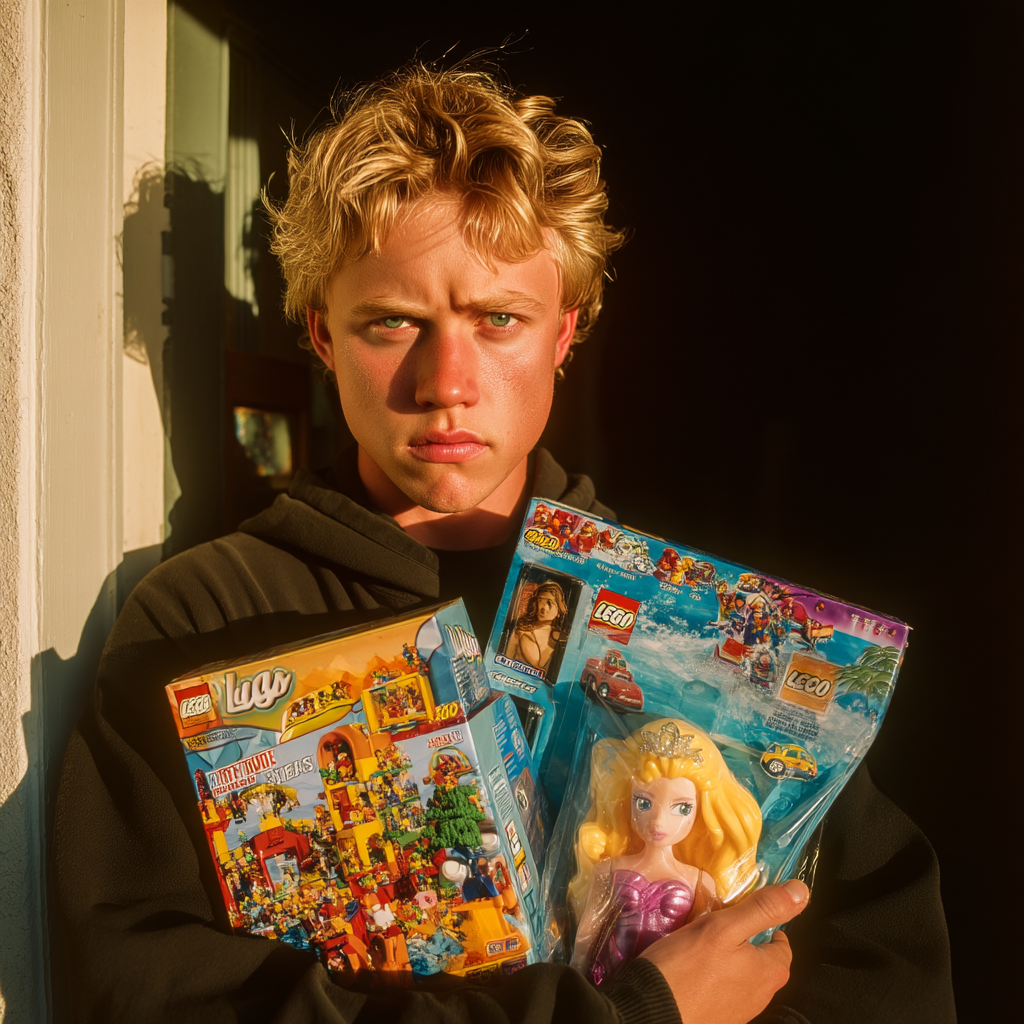 A man holding toys | Source: No source
