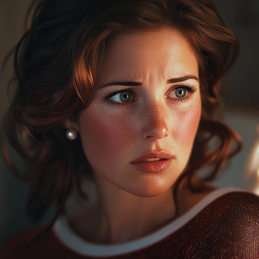 A woman staring at someone | Source: No source