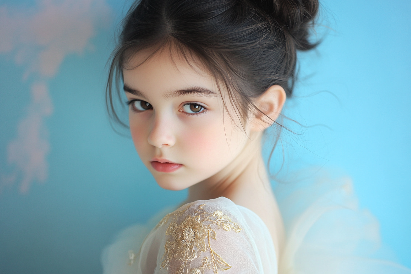 A girl looking at someone | Source: No source