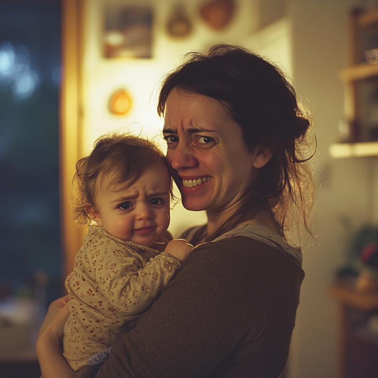 A happy woman carrying her child | Source: no source