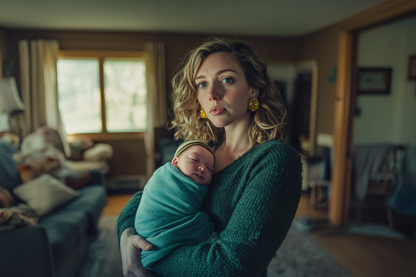 Woman holding a baby | Source: no source