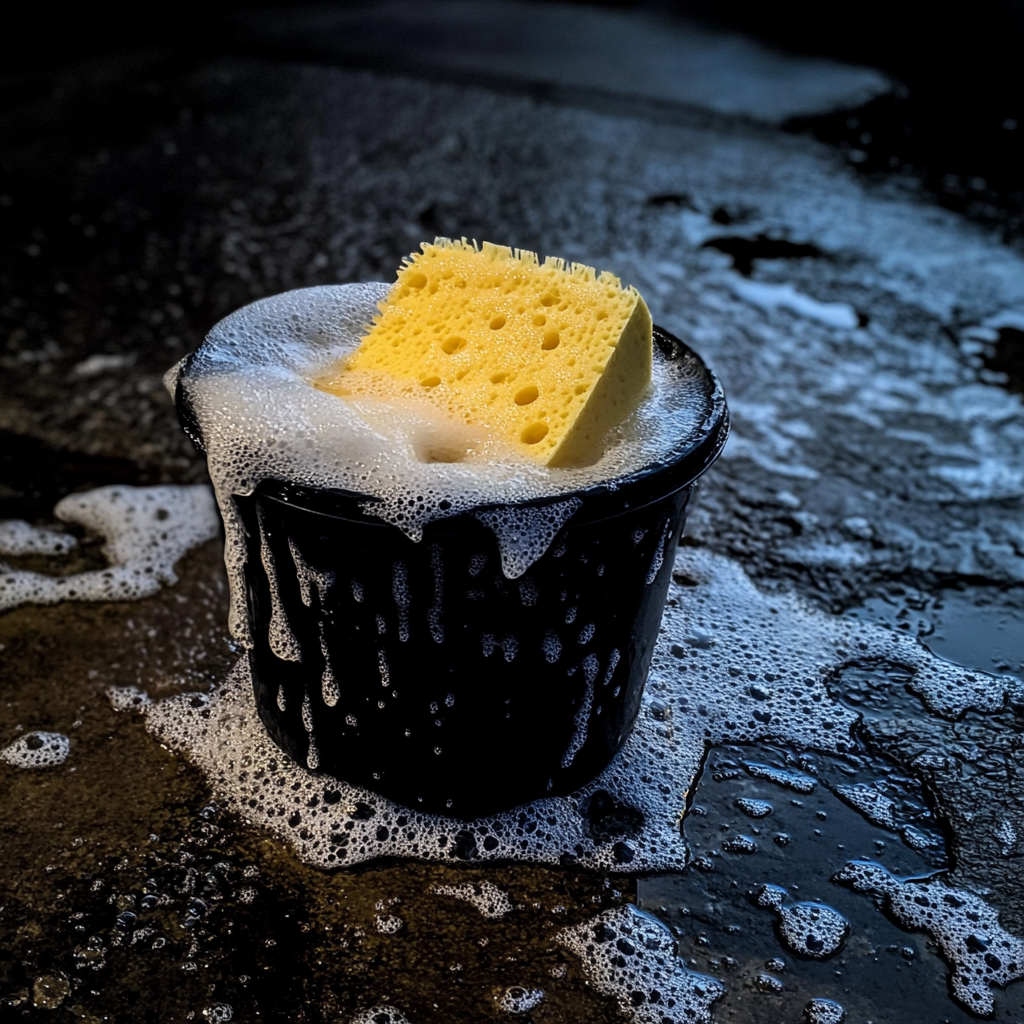 A sponge in a bucket | Source: No source