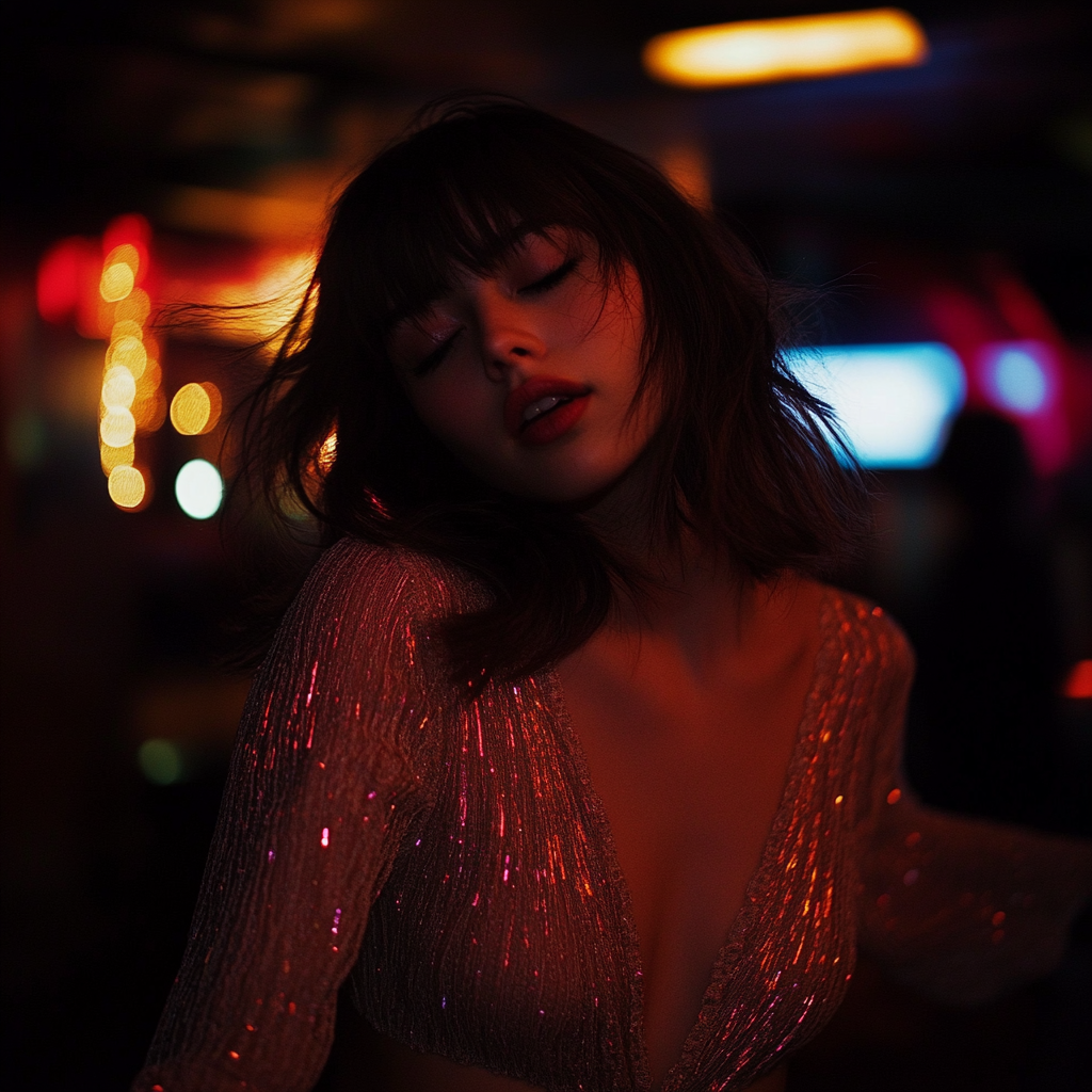 A woman dancing at a bar | Source: No source