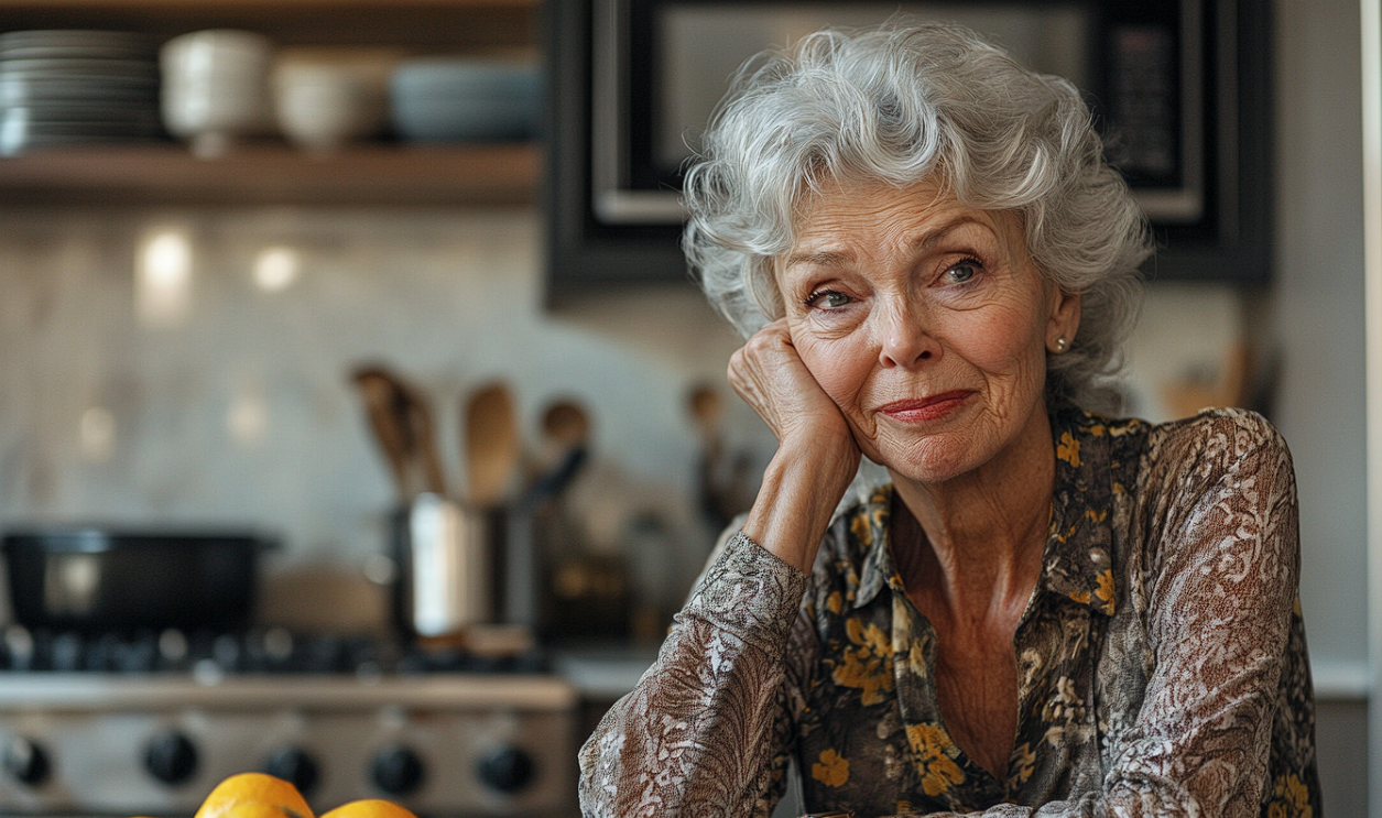 A mature woman sitting at a table | Source: No source