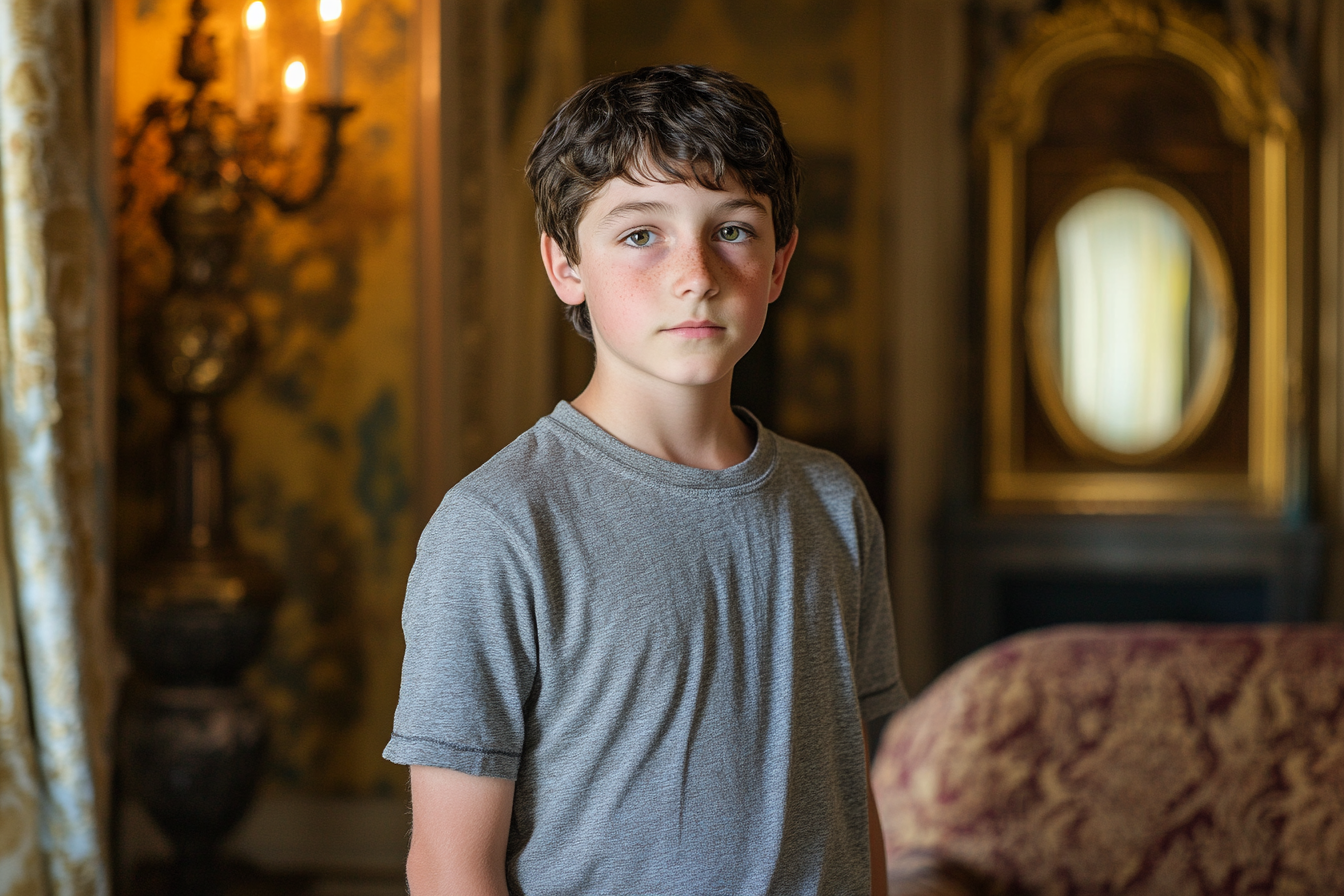 A boy standing in a luxury home | Source: No source