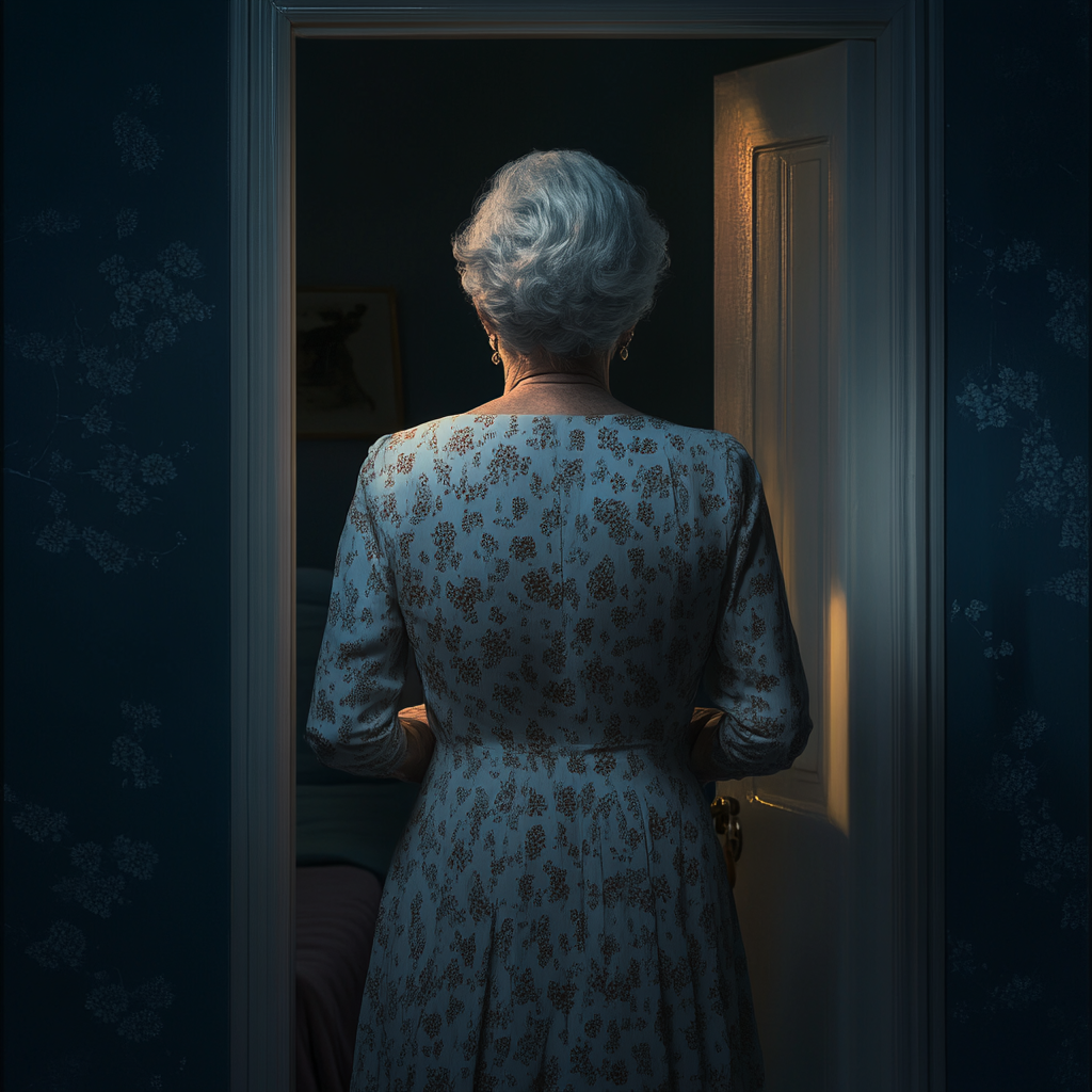 A woman standing outside her grandson's room | Source: no source
