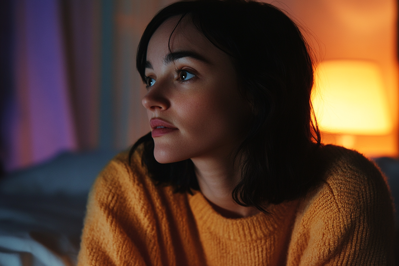 A woman sitting in her room | Source: No source