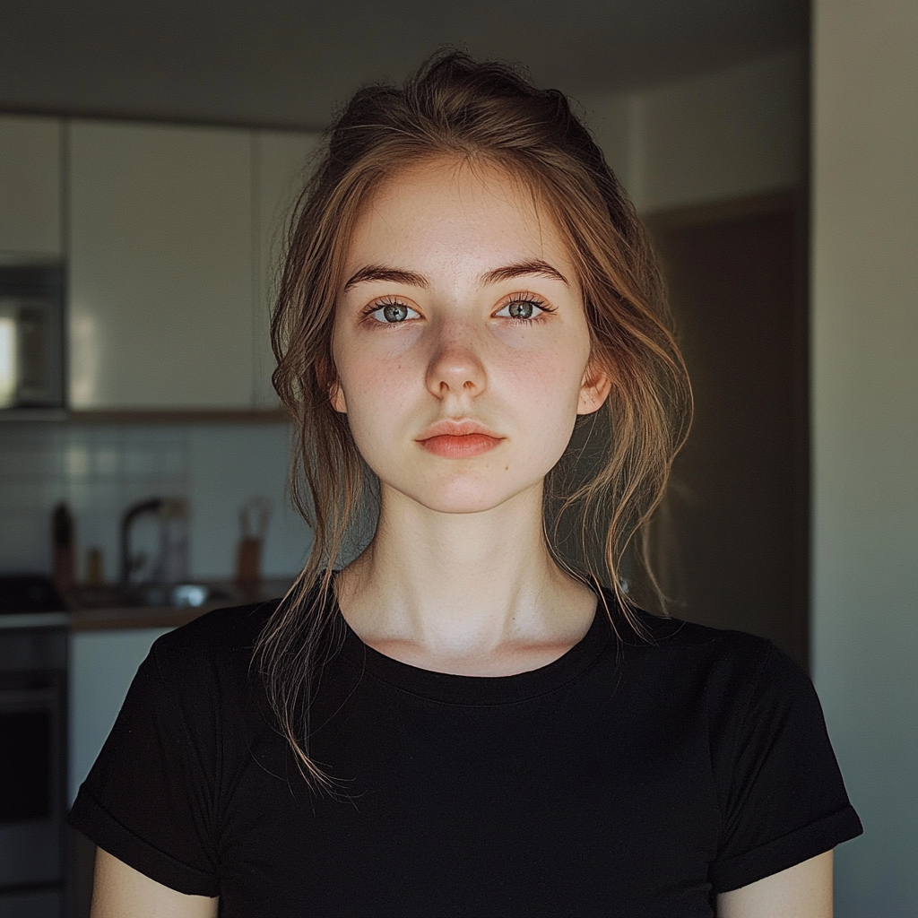 A melancholic young woman | Source: No source