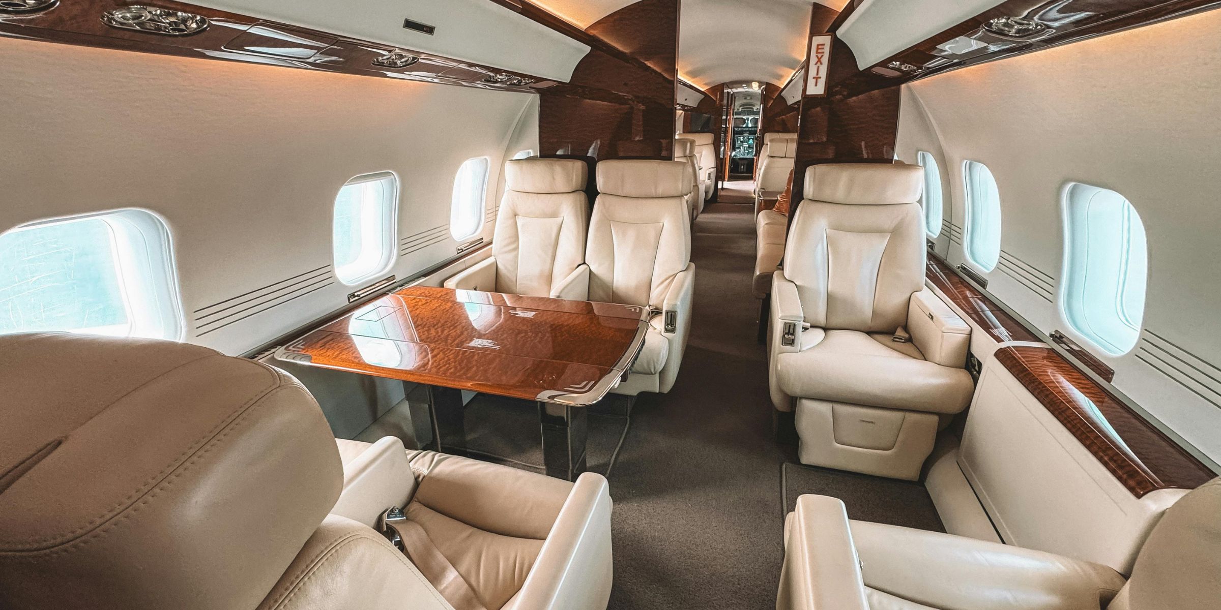 The interior of a luxury airplane | Source: Pexels