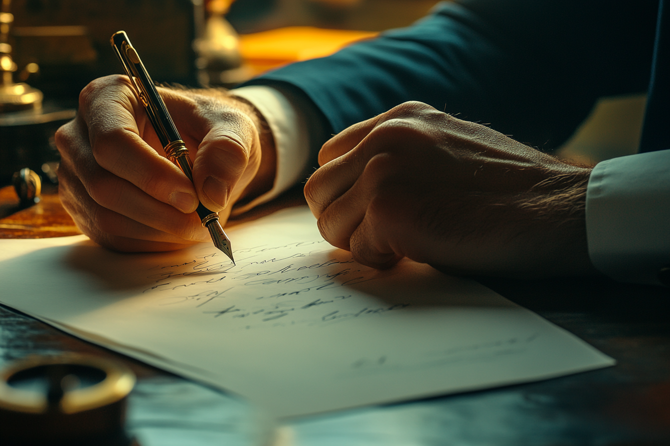 Man writing a letter | Source: no source