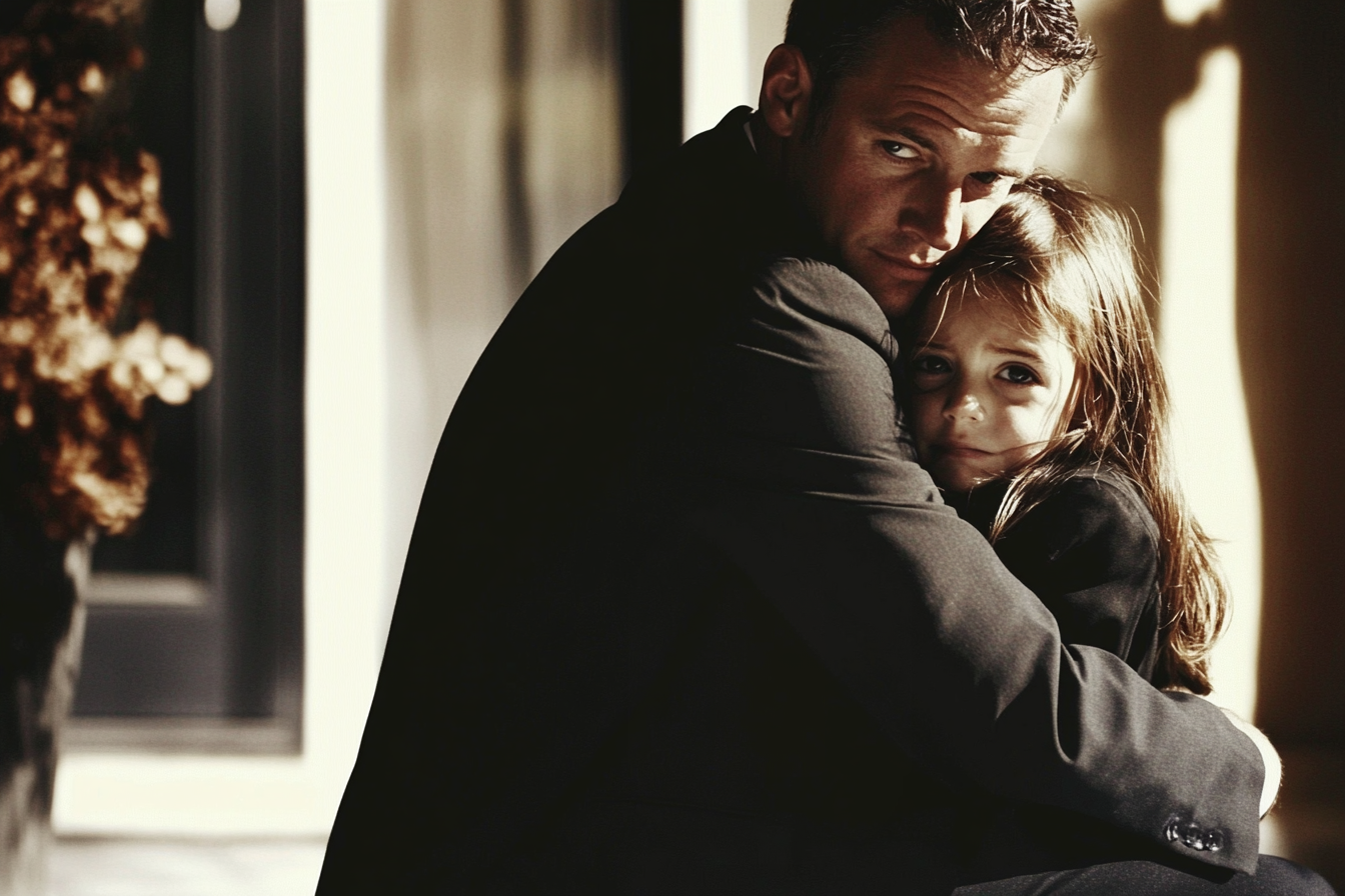 A man hugging his daughter | Source: No source
