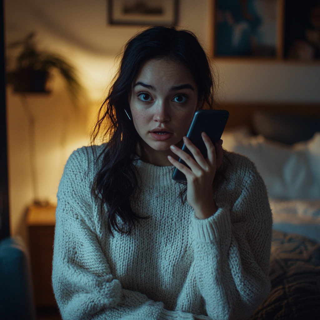 A shocked woman talking on her phone | Source: no source