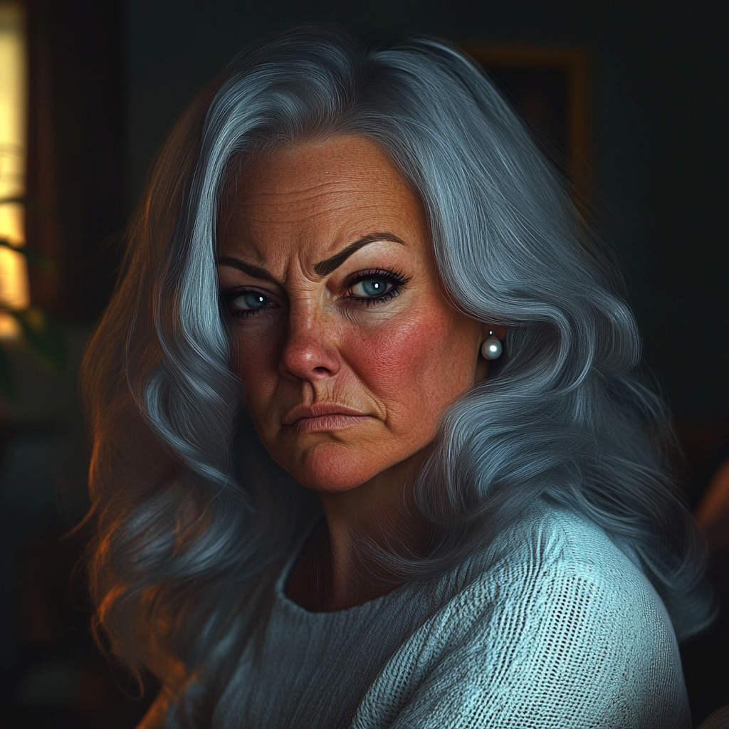 An annoyed older woman looking at someone | Source: no source