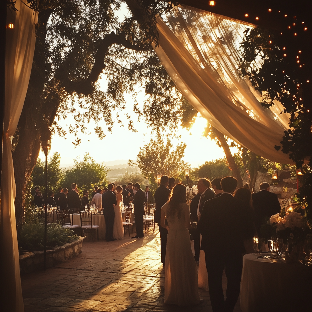Guests at a wedding | Source: No source