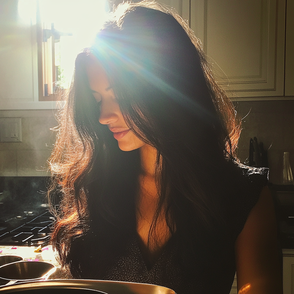 A woman in a kitchen | Source: No source