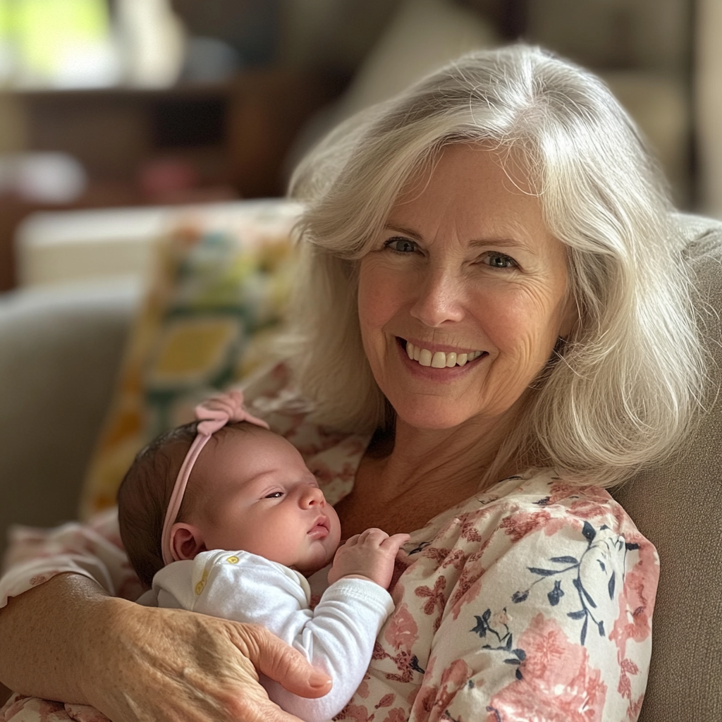A woman holding a baby girl | Source: no source