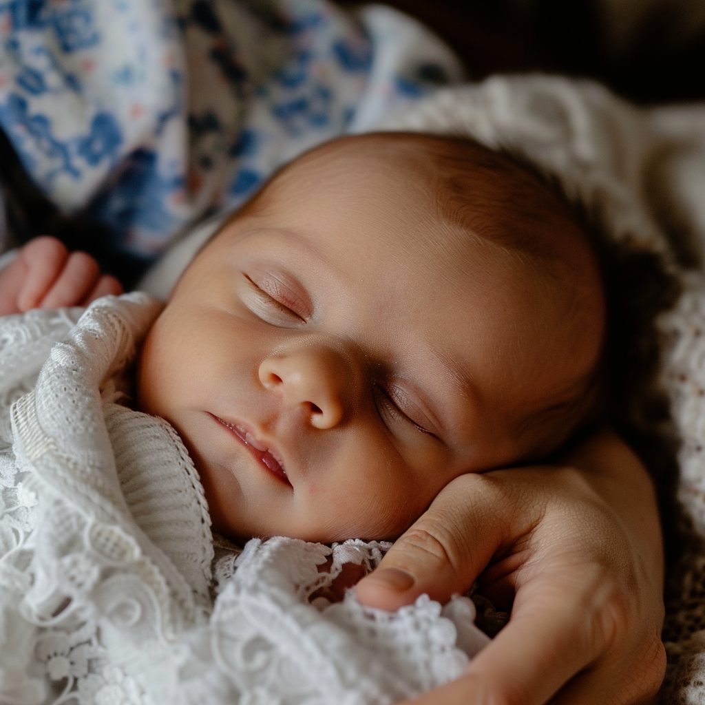 A person holding a newborn | Source: No source