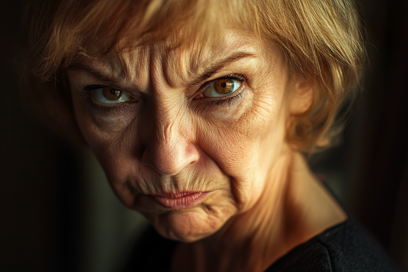 An annoyed senior woman | Source: no source