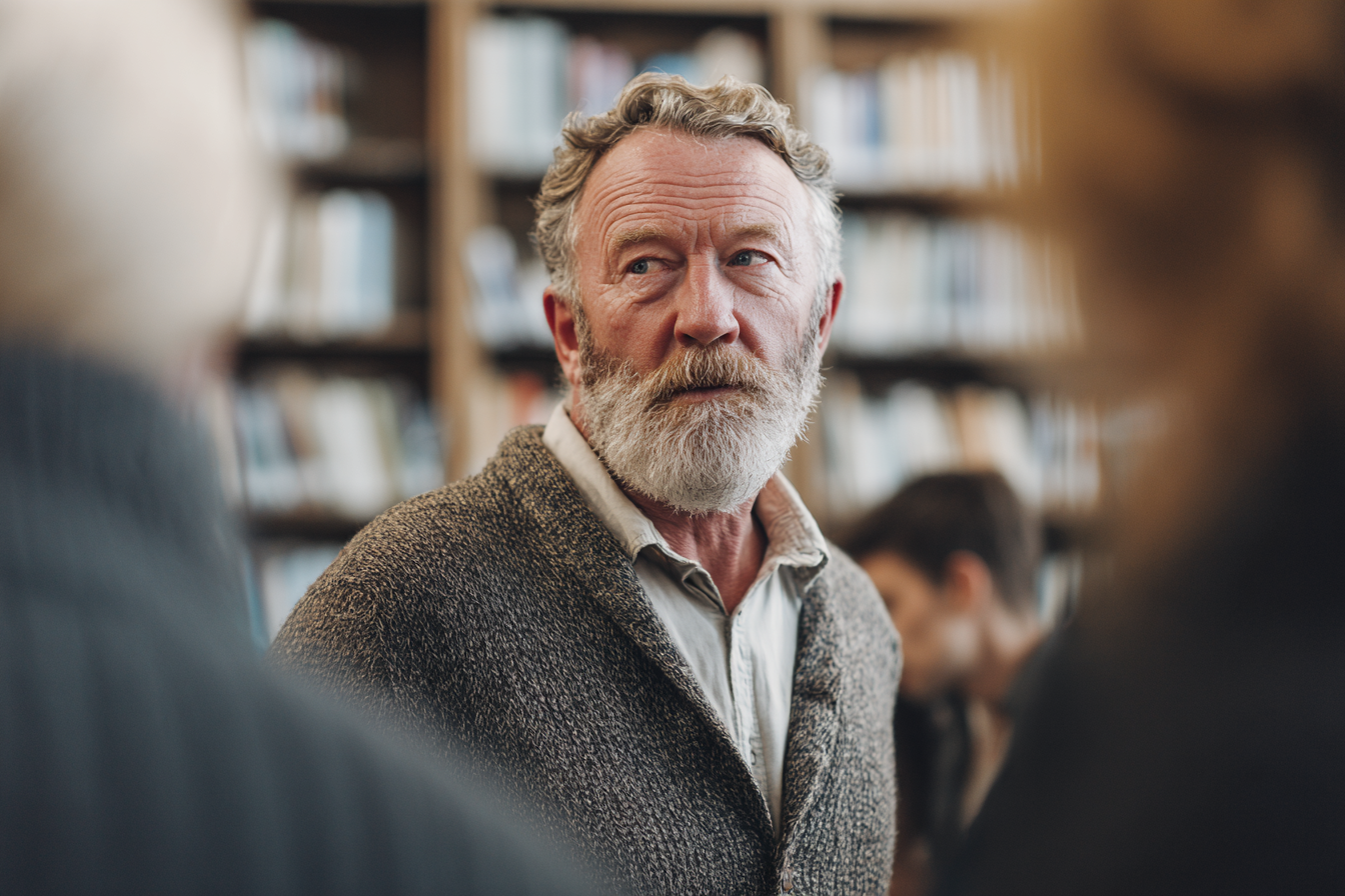 A man talking to people | Source: no source
