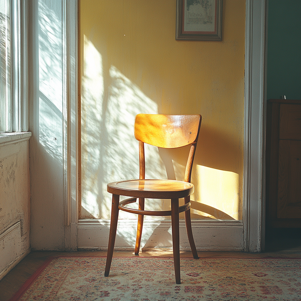 A dining room chair in the living room | Source: No source