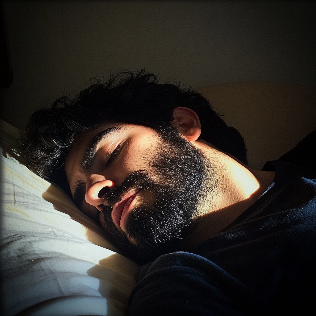 A sleeping man | Source: no source