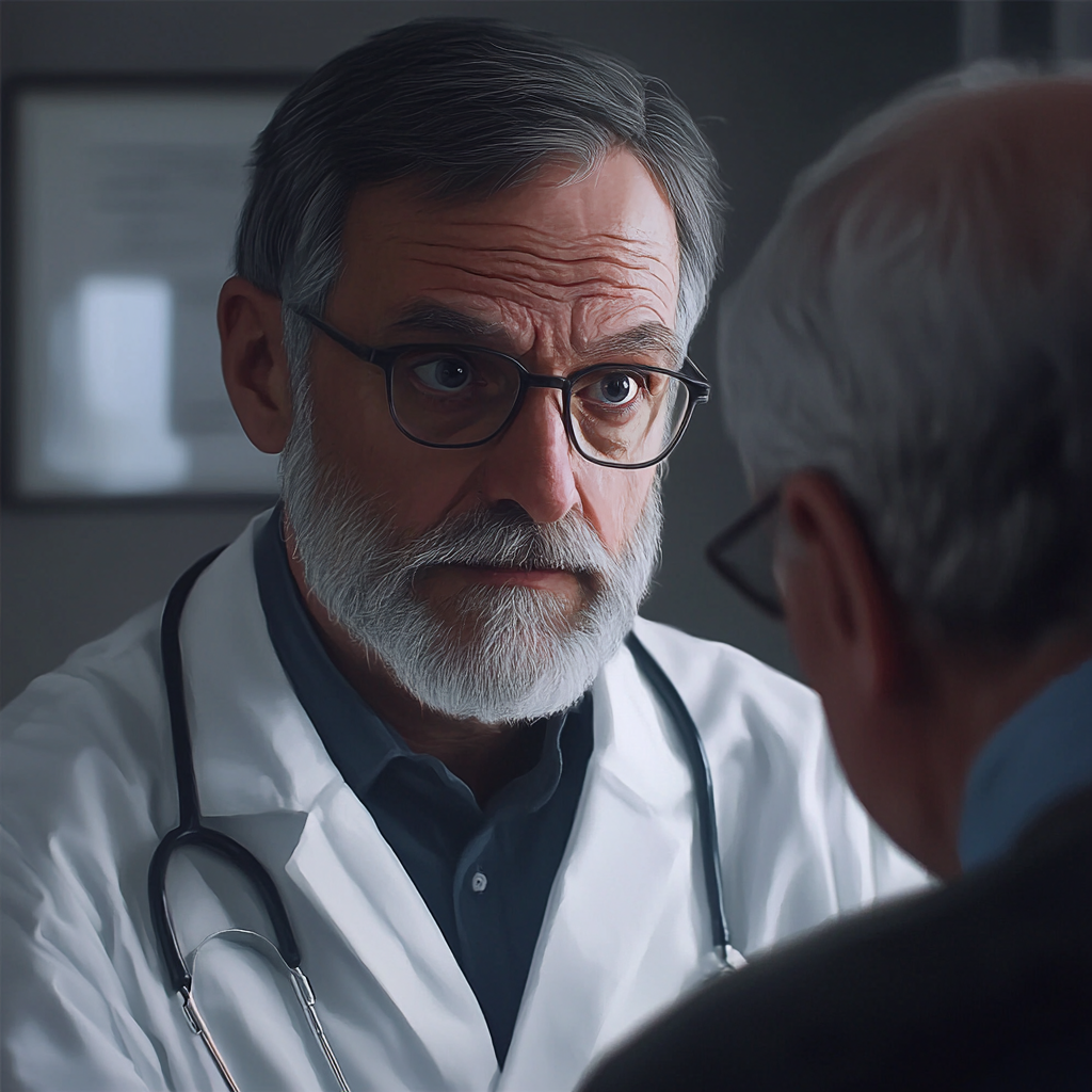 A doctor talking to a man | Source: no source