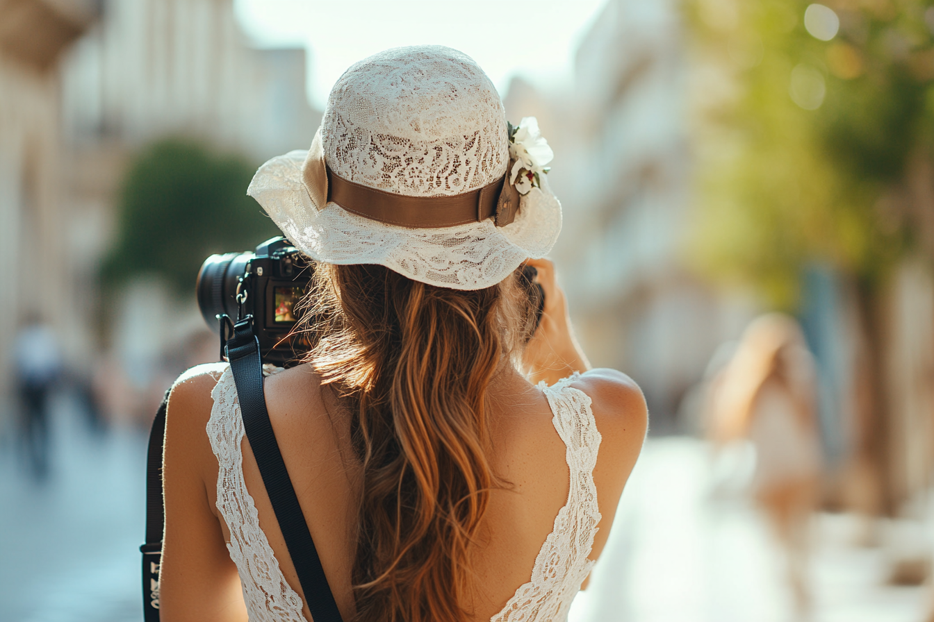 Woman capturing moments at a wedding | Source: no source