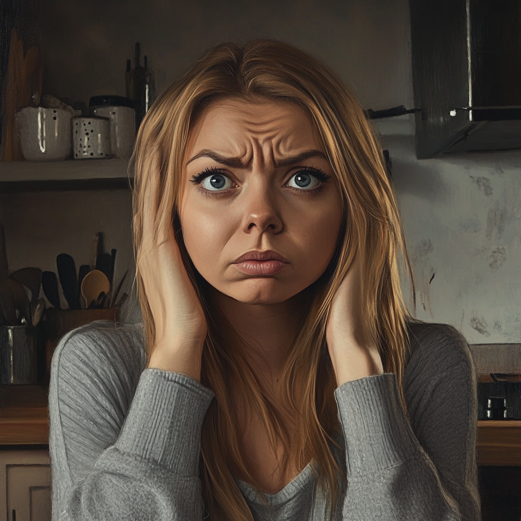 A woman sitting at a kitchen table | Source: No source