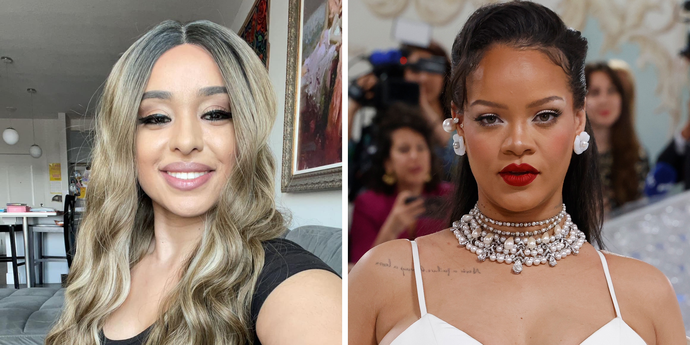 Ivanna Ortiz | Rihanna | Source: Facebook/ivanna.ortiz | Getty Images