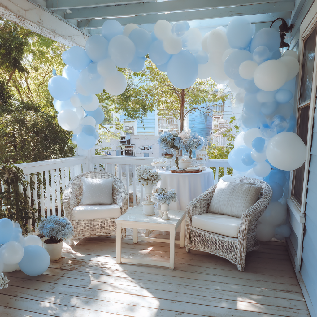 Decorations at a baby shower | Source: No source
