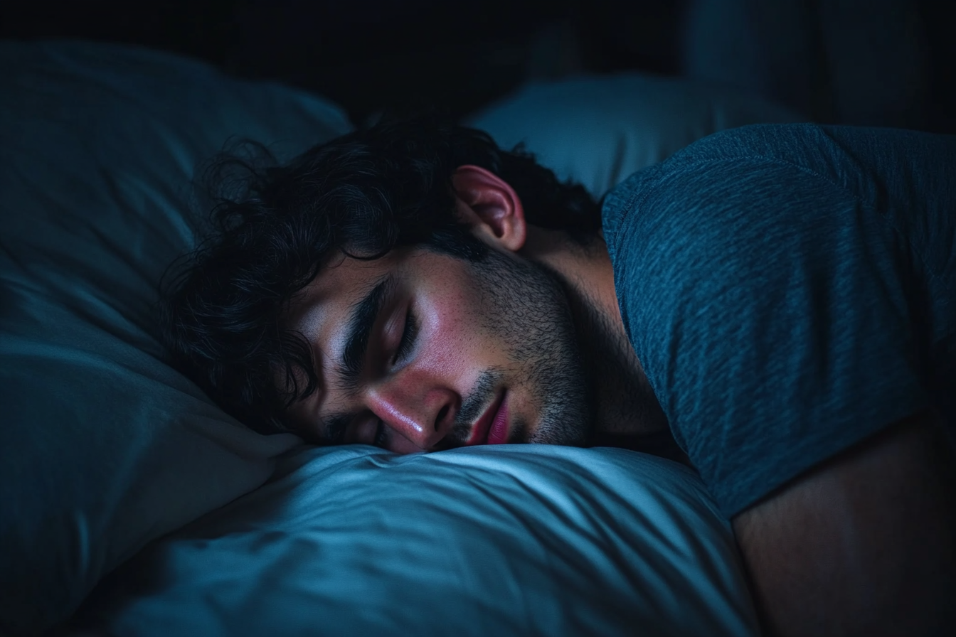 A man sleeping on his side | Source: no source