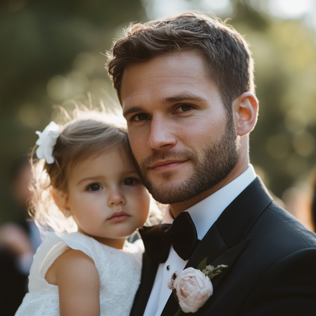 A man holding a little girl | Source: no source