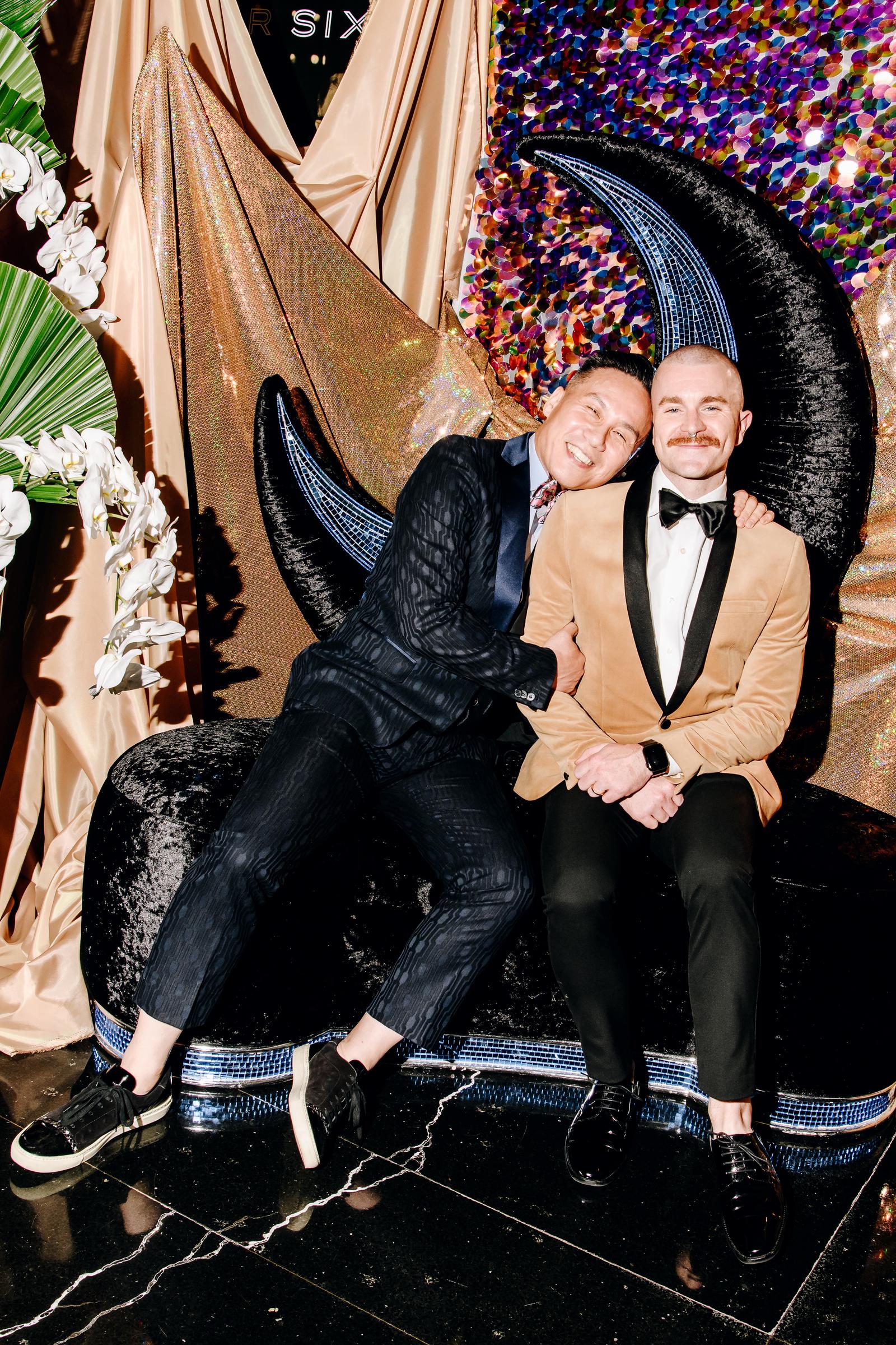 BD Wong and Richert Schnorr photographed on June 28, 2019. | Source: Getty Images