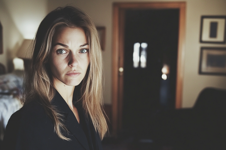 A woman standing in an apartment | Source: No source