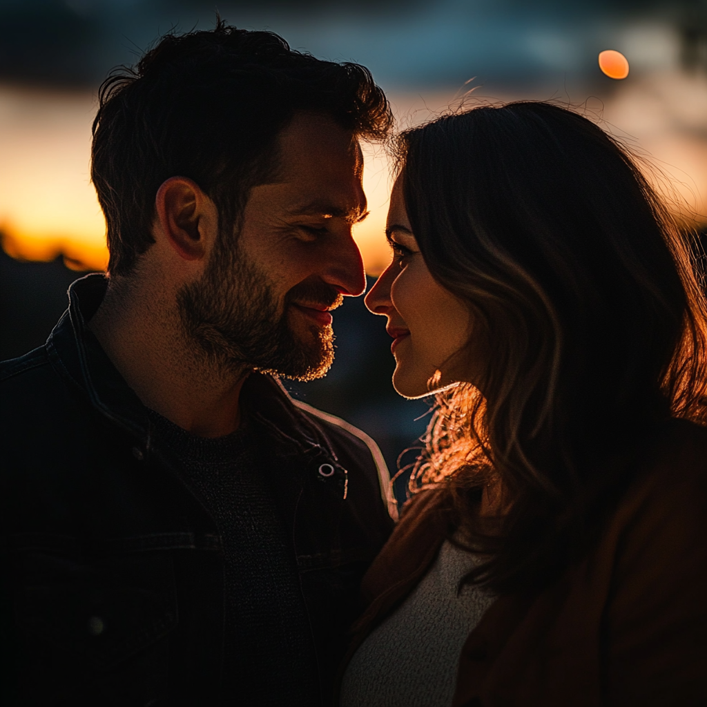 A happy couple gazing lovingly into each other's eyes | Source: no source