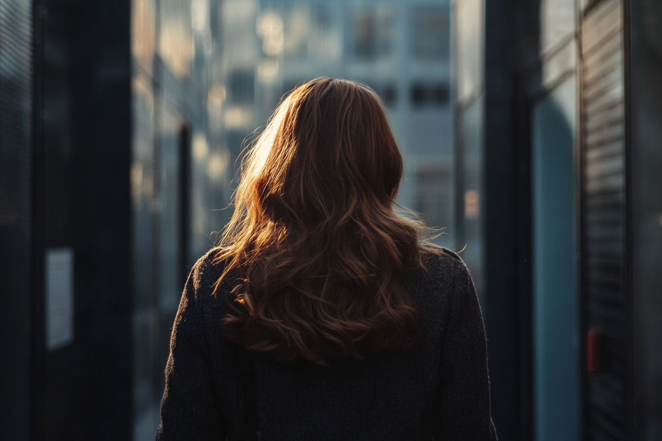 A woman walking in an alley | Source: No source