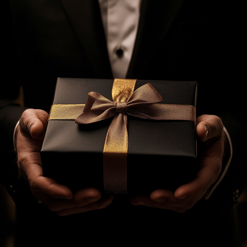 A man holding a gift box | Source: no source