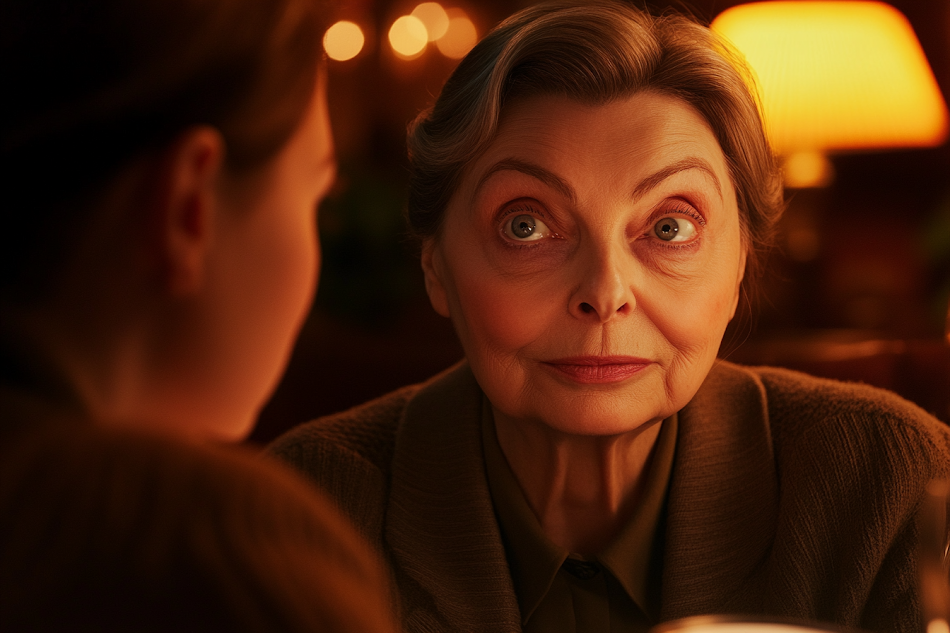 A senior woman looking at a young lady | Source: no source