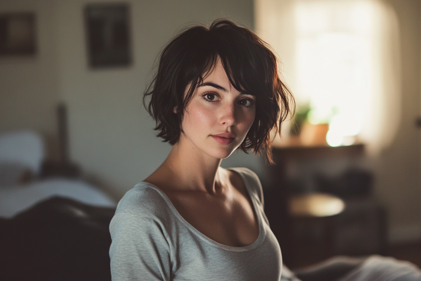 A confident woman in a living room | Source: no source