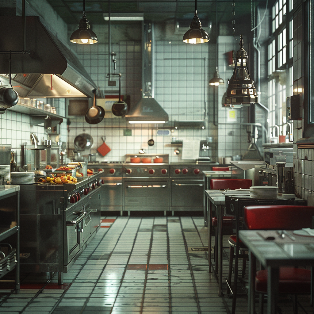 A restaurant kitchen | Source: No source