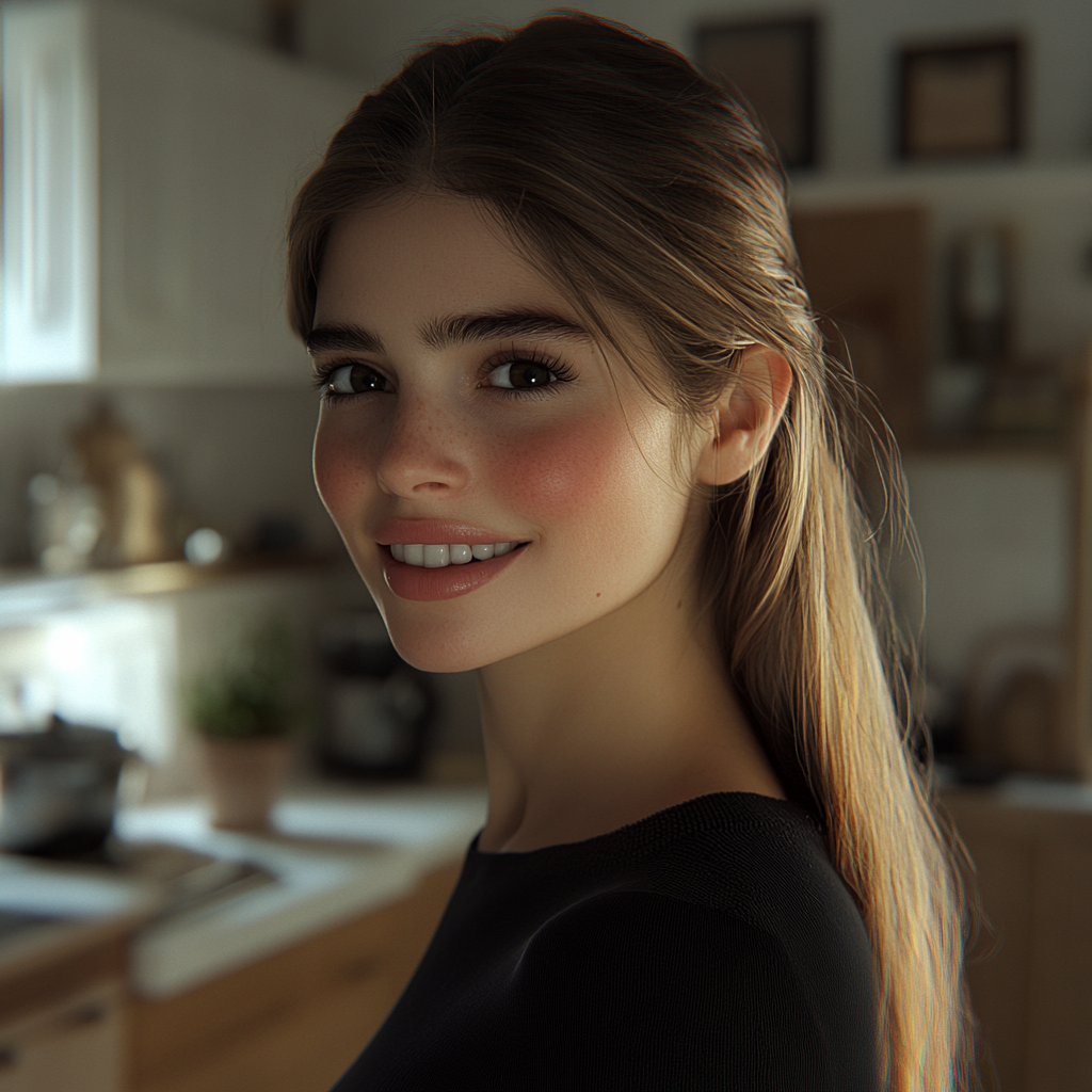 A woman smiling | Source: no source
