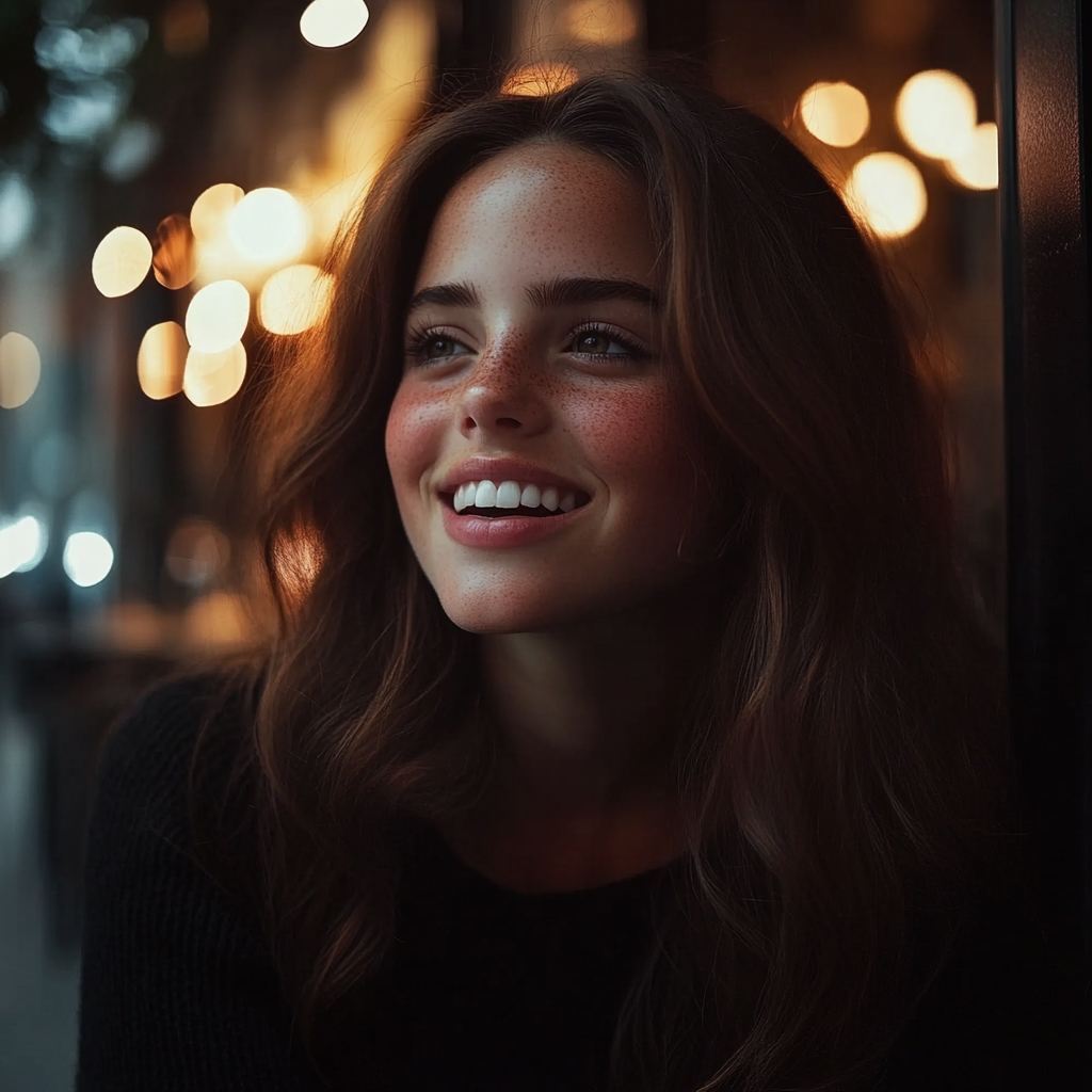 A cheerful woman | Source: No source