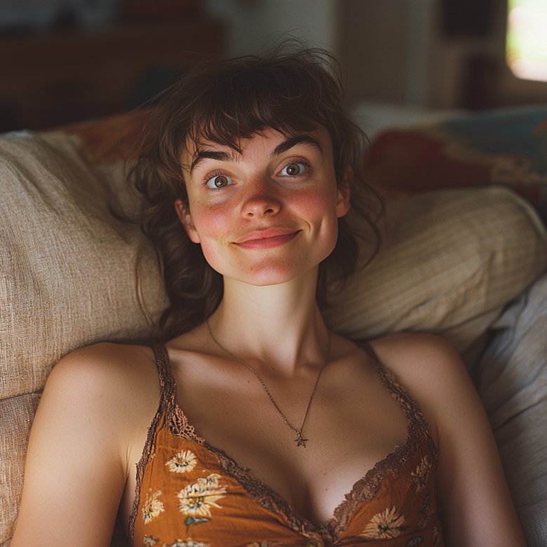 A happy woman at home | Source: No source
