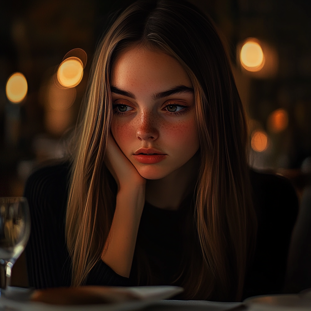 A distressed young girl | Source: no source