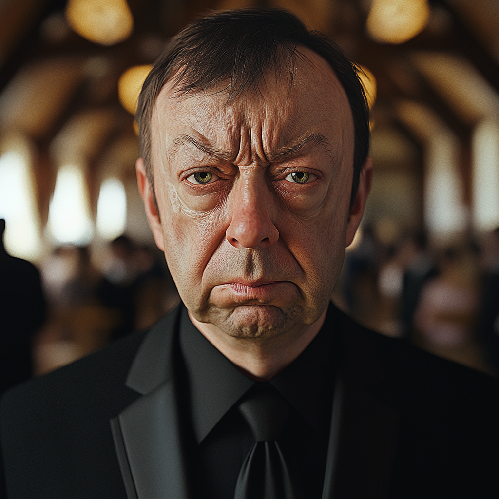 An upset man looking straight ahead | Source: no source