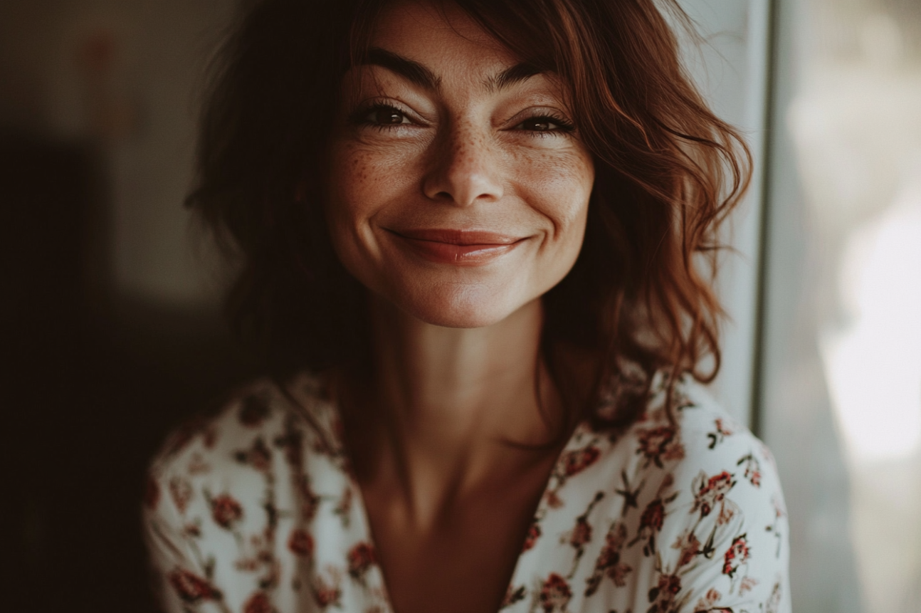 A smiling woman | Source: No source