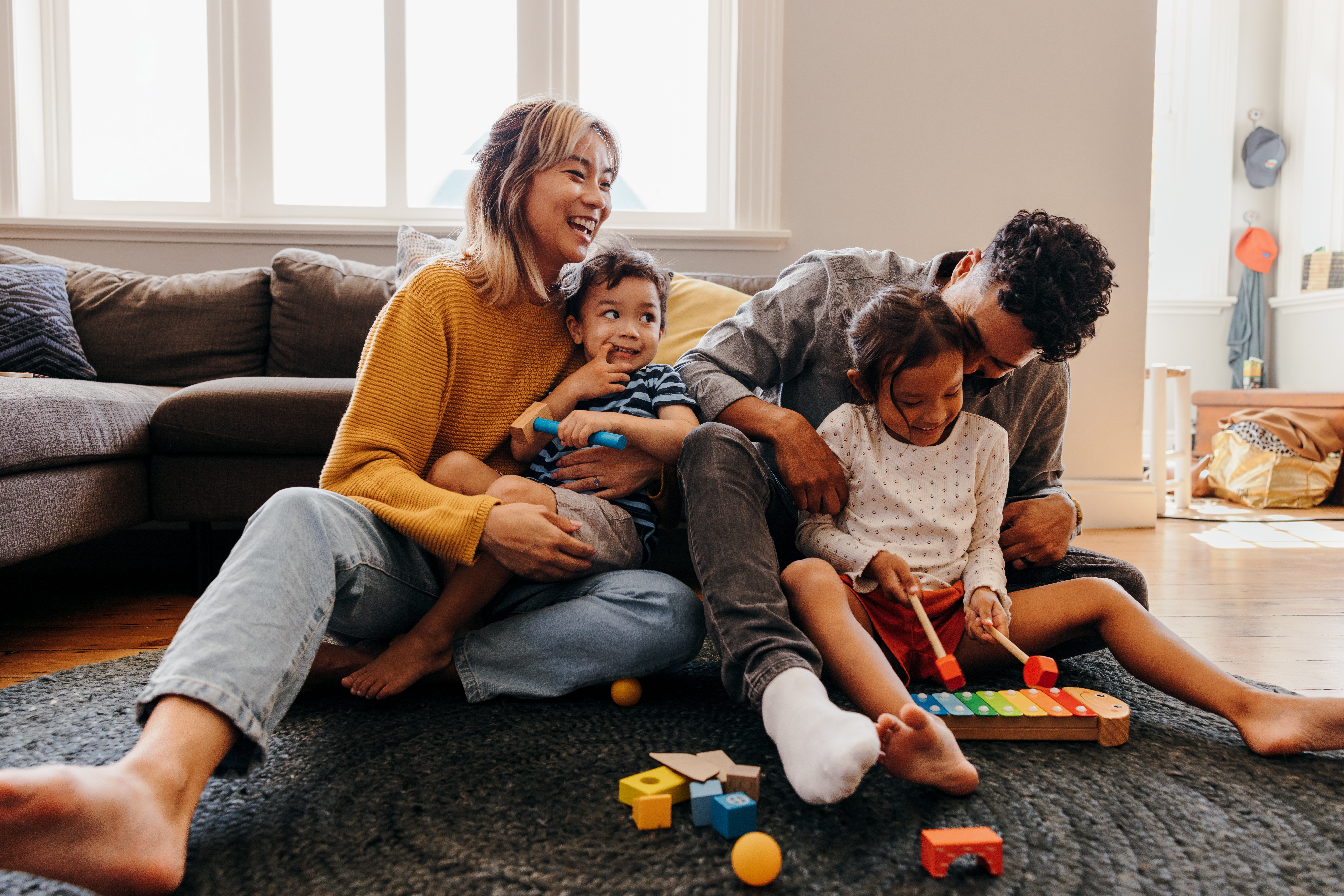 A happy family of four | Source: Shutterstock
