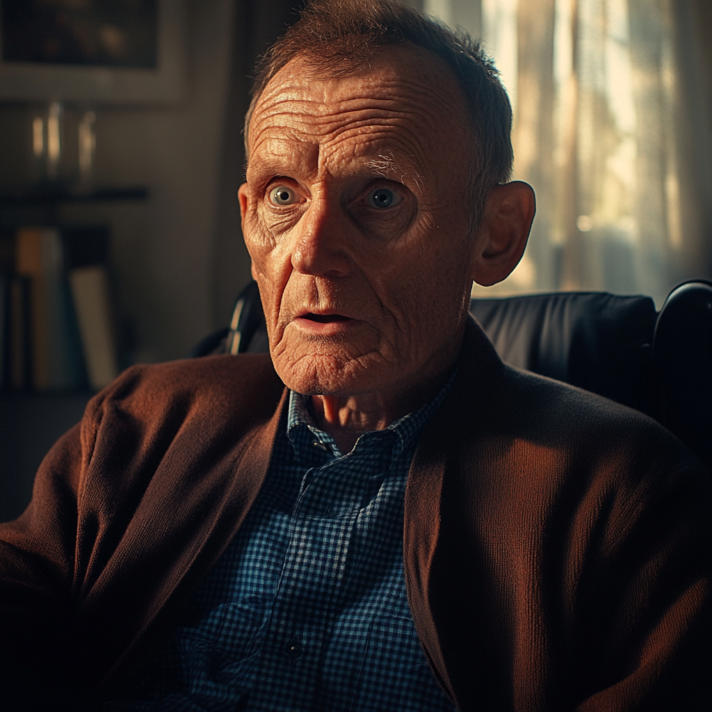 A stunned older man | Source: no source